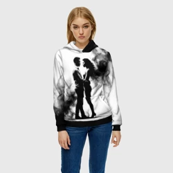 Женская толстовка 3D Кизомба в черном дыму - фото 2