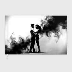 Флаг 3D Кизомба в черном дыму