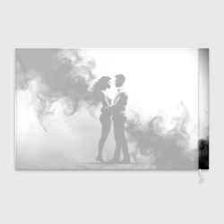 Флаг 3D Кизомба в черном дыму - фото 2