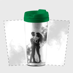 Термокружка-непроливайка Кизомба в черном дыму - фото 2