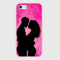 Чехол для iPhone 5/5S матовый Кизомба в розовом