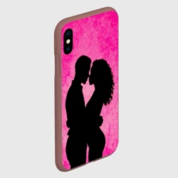 Чехол для iPhone XS Max матовый Кизомба в розовом - фото 2