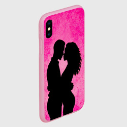Чехол для iPhone XS Max матовый Кизомба в розовом - фото 2