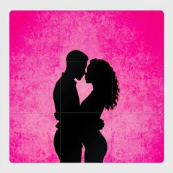 Магнитный плакат 3Х3 Кизомба в розовом