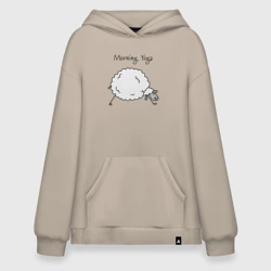 Худи SuperOversize хлопок Morning yoga
