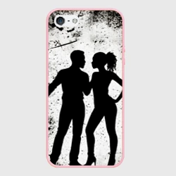 Чехол для iPhone 5/5S матовый Кизомба на черно-белом