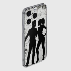 Чехол для iPhone 15 Pro Max силиконовый с защитой камеры Кизомба на черно-белом - фото 2