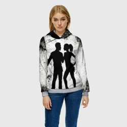 Женская толстовка 3D Кизомба на черно-белом - фото 2
