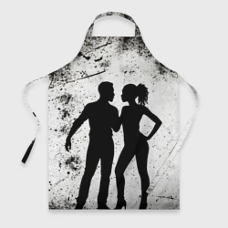 Фартук 3D Кизомба на черно-белом