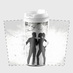 Термокружка-непроливайка Кизомба на черно-белом - фото 2
