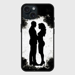 Чехол силиконовый для Apple iPhone 15 матовый Kizomba 