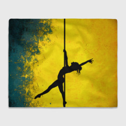 Плед 3D Pole Dance на желтом