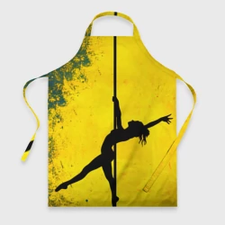 Фартук 3D Pole Dance на желтом