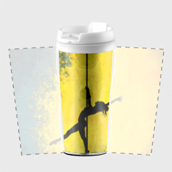 Термокружка-непроливайка Pole Dance на желтом - фото 2