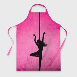 Фартук 3D Pole Dance на розовом