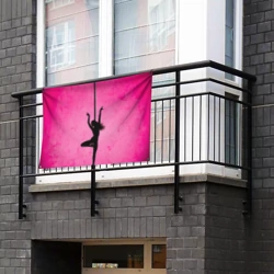 Флаг-баннер Pole Dance на розовом - фото 2