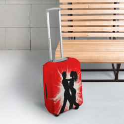Чехол для чемодана 3D Сальса на красном - фото 2