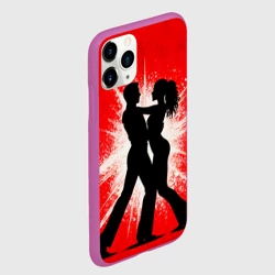 Чехол для iPhone 11 Pro матовый Сальса на красном - фото 2