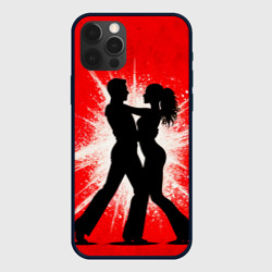 Чехол для iPhone 12 Pro Max Сальса на красном
