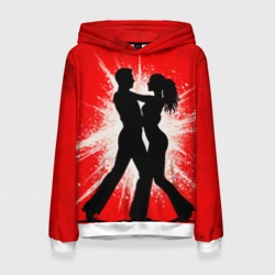 Женская толстовка 3D Сальса на красном