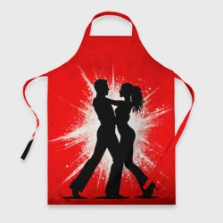Фартук 3D Сальса на красном