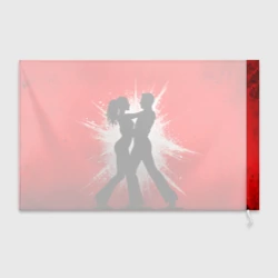 Флаг 3D Сальса на красном - фото 2