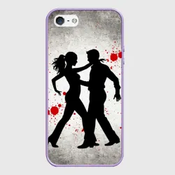 Чехол для iPhone 5/5S матовый Сальса на сером