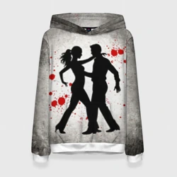 Женская толстовка 3D Сальса на сером