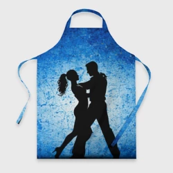 Фартук 3D Сальса на синем