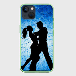 Чехол для iPhone 14 Сальса на синем