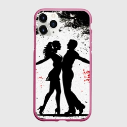 Чехол для iPhone 11 Pro матовый Сальса на черно белом