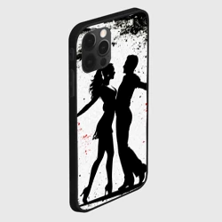 Чехол для iPhone 12 Pro Max Сальса на черно белом - фото 2