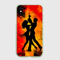 Чехол для iPhone XS Max матовый Огненная сальса