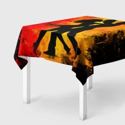 Скатерть 3D Огненная сальса 