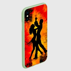 Чехол для iPhone XS Max матовый Огненная сальса - фото 2