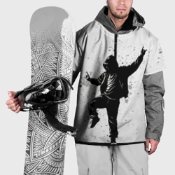 Накидка на куртку 3D Хип-хоп в чб