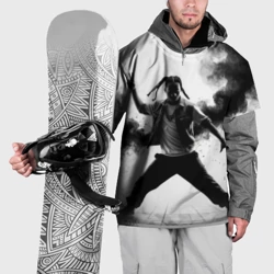 Накидка на куртку 3D Хип-хоп танец в черном дыму