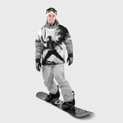 Накидка на куртку 3D Хип-хоп танец в черном дыму - фото 2