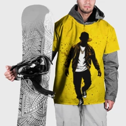Накидка на куртку 3D Хип-хоп на желтом