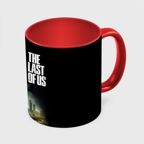 Кружка с полной запечаткой с принтом Джоэл и Элли The last of us, вид сбоку #3