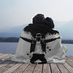 Плед 3D Хип-хоп танец на черно-белом - фото 2