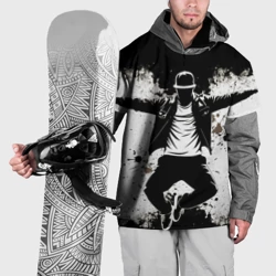 Накидка на куртку 3D Хип-хоп танец на черно-белом