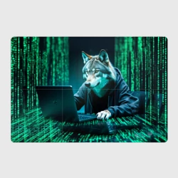 Магнитный плакат 3Х2 Волк хакер