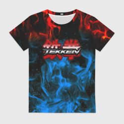 Женская футболка 3D Tekken огненные стиль