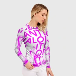 Женский рашгард 3D Valorant розовый огонь - фото 2