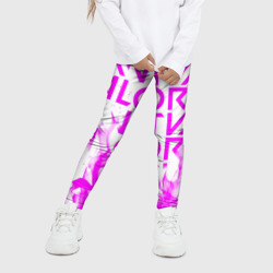 Детские леггинсы 3D Valorant розовый огонь - фото 2