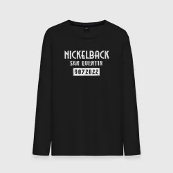 Мужской лонгслив хлопок Nickelback rock band
