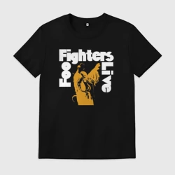 Мужская футболка хлопок Foo Fighters live