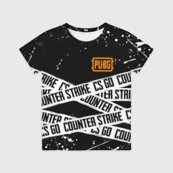 Детская футболка 3D CS x pubg