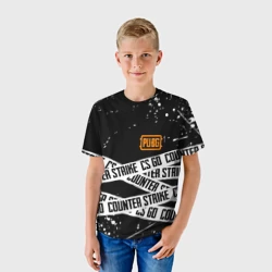 Детская футболка 3D CS x pubg - фото 2